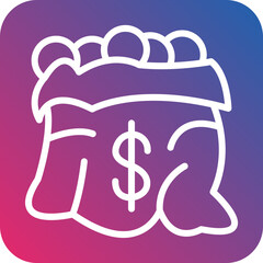 Vector Design Money Bag Icon Style