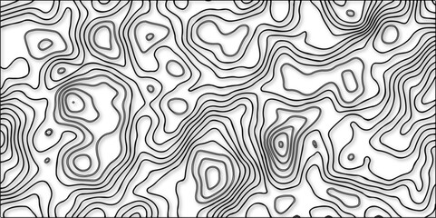 Trending modern abstract paper cut out Contour map background. Geography terrain & scheme. Topography grid counter map. Geographic line mountain relief with ines or wavy backdrop background.