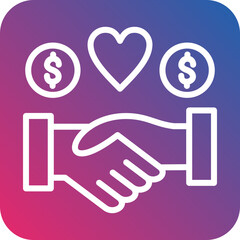 Vector Design Handshake Icon Style