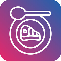 Vector Design Lunch Icon Style