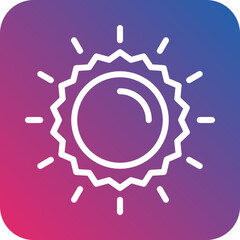 Vector Design Sun Icon Style