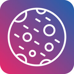 Vector Design Moon Icon Style