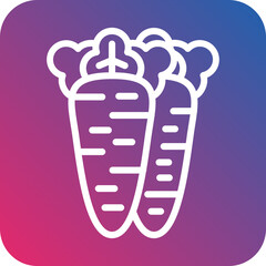 Vector Design Carrot Icon Style