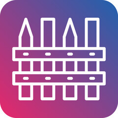 Vector Design Fence Icon Style