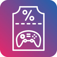 Vector Design Discount Coupon Icon Style