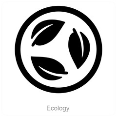 Ecology and ecological icon concept