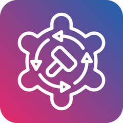 Vector Design Auction By Proxy Icon Style