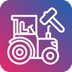 Vector Design Machinery Auction Icon Style