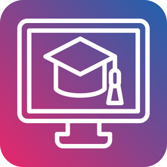 Vector Design Computer Science Degree Icon Style