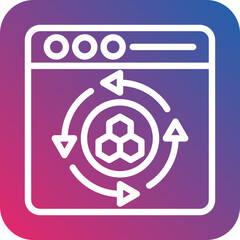 Obraz premium Vector Design Cell Reprogramming Icon Style