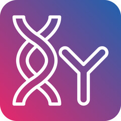 Vector Design Chromosome Icon Style
