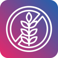 Vector Design Gluten Free Icon Style