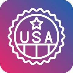 Vector Design Made In Usa Icon Style