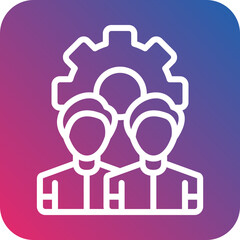 Vector Design Management Team Icon Style