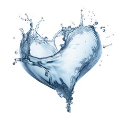 Blue water surface texture splash with bubbles isolated on clear png background and transparent background, AI generative.