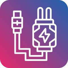 Vector Design Charger Icon Style