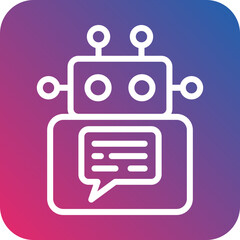 Fototapeta premium Vector Design Chatbot Icon Style