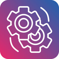 Vector Design Cog Icon Style
