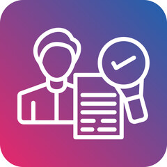 Vector Design Background Check Icon Style