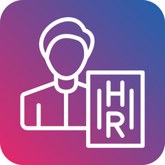 Vector Design Hiring Manager Icon Style