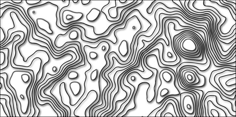 Fototapeta premium Trending modern abstract paper cut out Contour map background. Geography terrain & scheme. Topography grid counter map. Geographic line mountain relief with ines or wavy backdrop background.