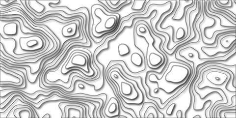 Trending modern abstract paper cut out Contour map background. Geography terrain & scheme. Topography grid counter map. Geographic line mountain relief with ines or wavy backdrop background.