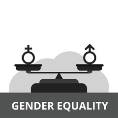 Vector flat design equality gender