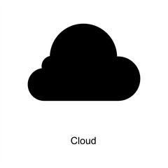 Cloud and weather icon concept