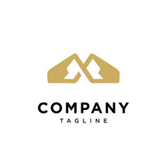 
infinity mountain logo icon vector template.eps