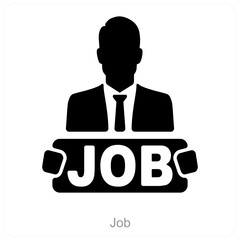 Job and business icon concept