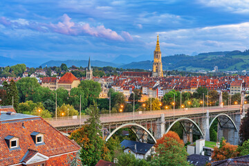 Bern, Switzerland Old City View - obrazy, fototapety, plakaty