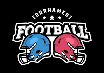 American football. Logo emblem.