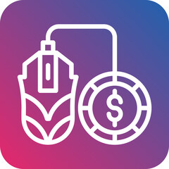 Obraz premium Cost Per Click Icon Style