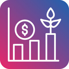 Grow Stock Icon Style