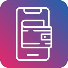 Mobile Wallet Icon Style