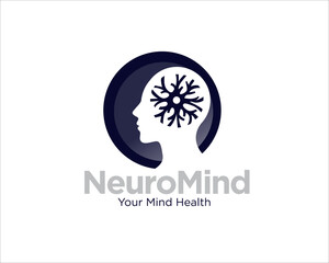 neuron mind logo for medical service logo and consult