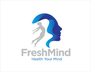 fresh mind logo with jump people and fresh mind