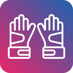 Gloves Icon Style