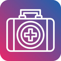 Obraz premium First Aid Kit Icon Style
