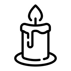 candle Line Icon