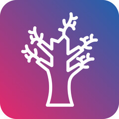 Dry Tree Icon Style