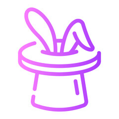 rabbit Line Gradient Icon