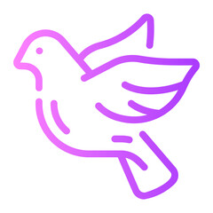 Obraz premium bird Line Gradient Icon