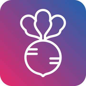 recommend clip art: Radish Icon Style