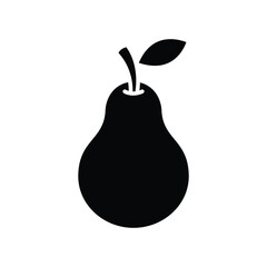 pear fruit icon vector design template simple and clean