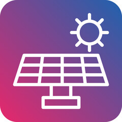 Solar Panel Icon Style