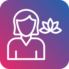 Massage Therapist Icon Style