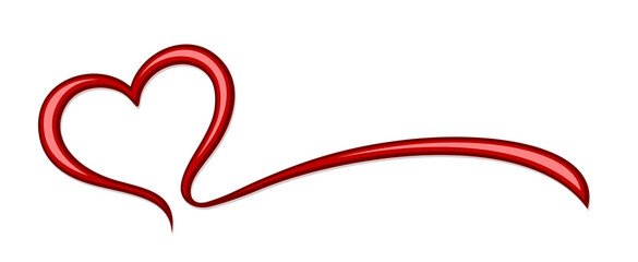 Symbol of the stylized red heart.