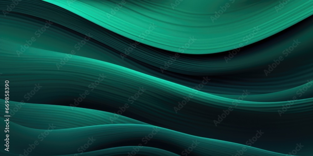 Poster A visually striking abstract background featuring wavy lines in shades of green and black. Perfect for adding a modern touch to graphic designs, presentations, and digital projects.