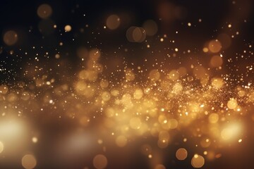 A blurry image of a dark background illuminated with golden lights. Perfect for adding a touch of mystery and elegance to any design.